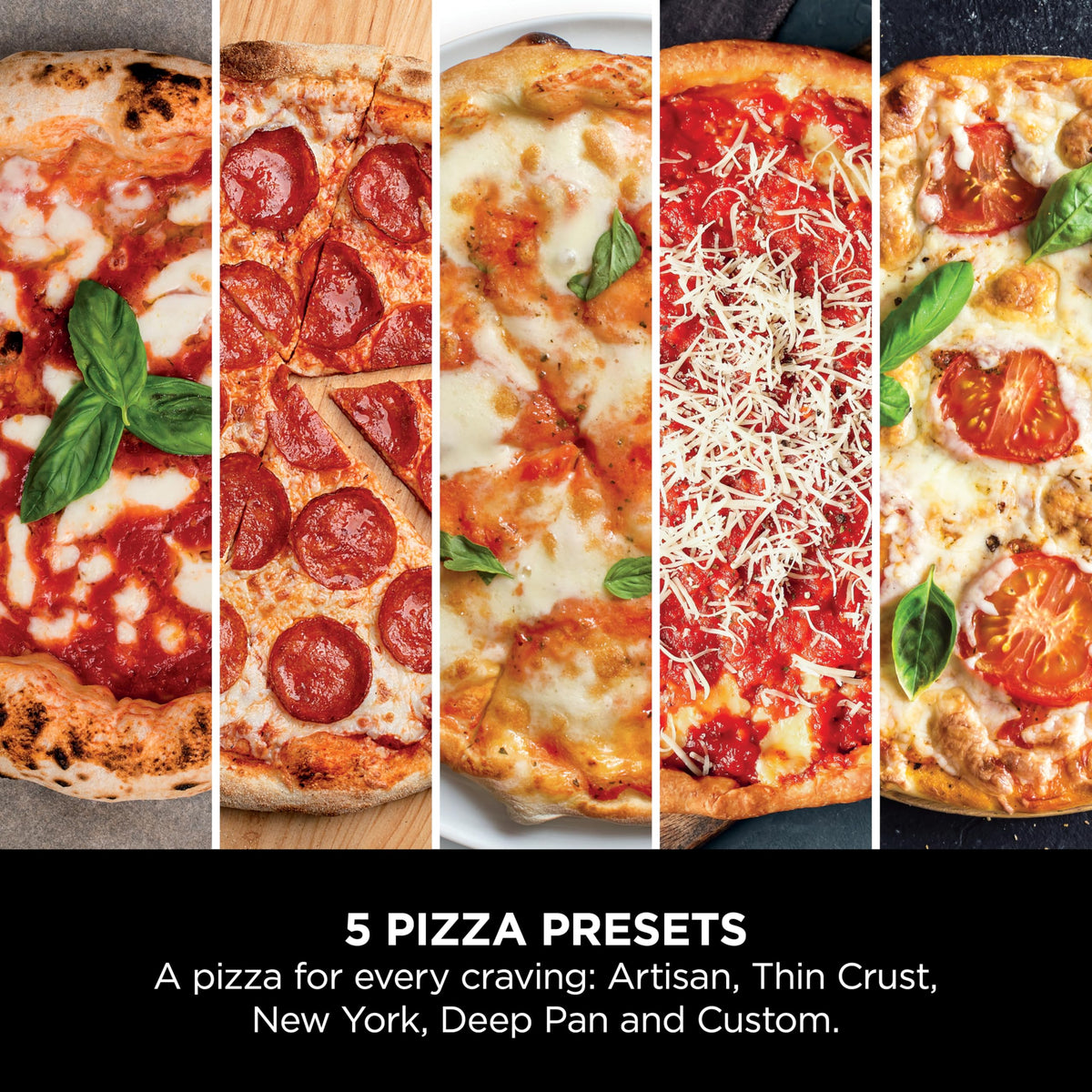 Ninja Artisan Electric Outdoor Pizza Oven & Air Fryer, 4 Functions: Pizza, Air Fry, Bake & Prove, 5 Pizza Settings, Includes 12-inch Pizza Stone