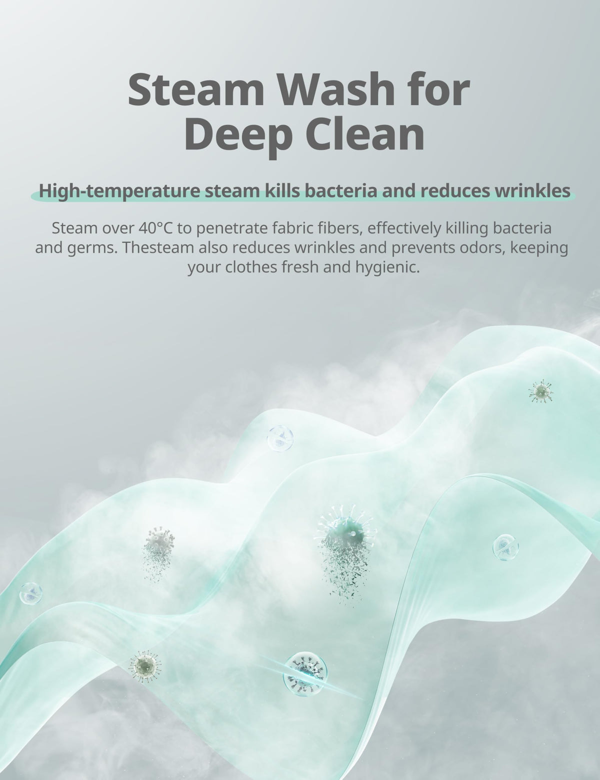 COMFEE' Freestanding Washing Machine,9KG Load,1400RPM,Steam Wash,Slim Design,Quick Wash